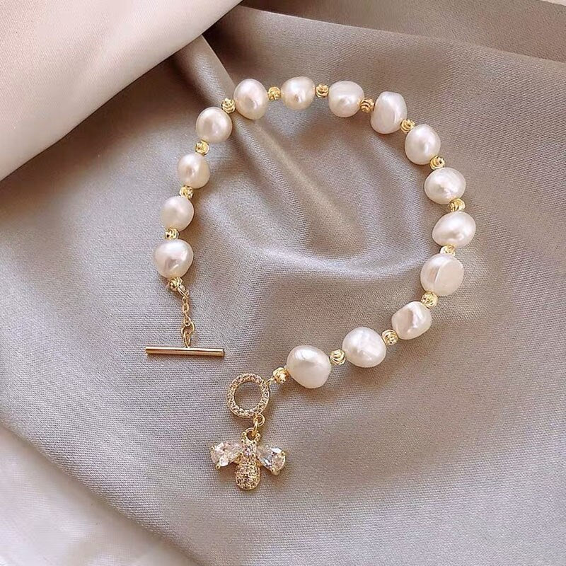 sengpan Classic Bracelet for Women Fashion Freshwater Pearl Bracelet New Simple Style Jewelry Accessories Price