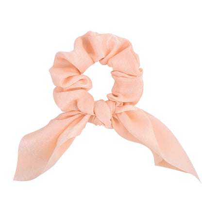 sengpan fall hair ideas hoco hair ideas updo hairstyle New Chiffon Bowknot Elastic Hair Bands For Women Girls Solid Color Scrunchies Headband Hair Ties Ponytail Holder Hair Accessorie