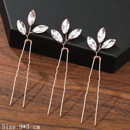 sengpan - Hair Pins Hair Accessories For Women Wedding Accessories Hair Clips Jewelry Pearl Rhinestone Flower Hair Clip Pins Headpiece