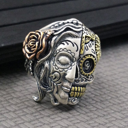 sengpan gifts for men Retro Men Multiple Skull Skull Rings Hip Hop Rock Punk Ghost Head Lady Locomotive Party Finger Jewelry Accessories