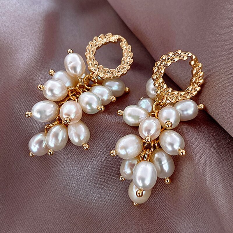 sengpan christmas gift ideas valentines day gifts for her New Arrival Trendy Bowknot Dangle Earrings For Women Korean Style Pearl Simple Earrings Female Elegant Party Jewelry