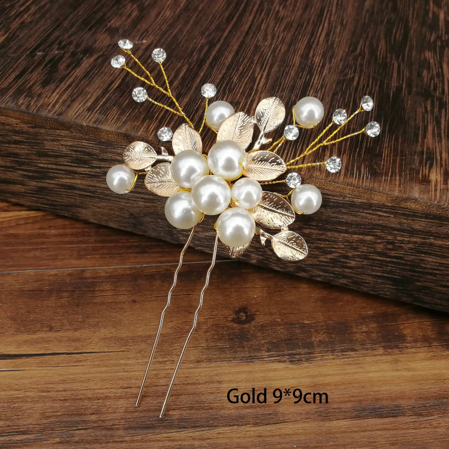 sengpan Women U-shaped Pin Metal Barrette Clip Hairpins Simulated Pearl Bridal Tiara Hair Accessories Wedding Hairstyle Design Tools