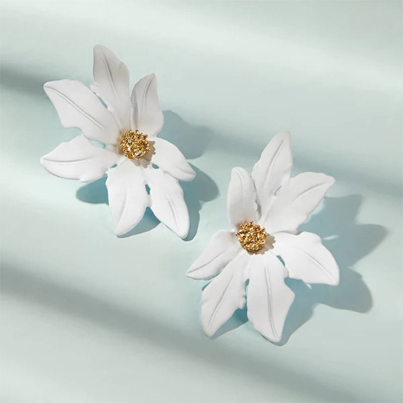 sengpan Boho Jewelry Flower Earrings Fashion Jewelry Wedding Party Korean Stud Earrings for Women Christmas Gift Pendientes Mujer