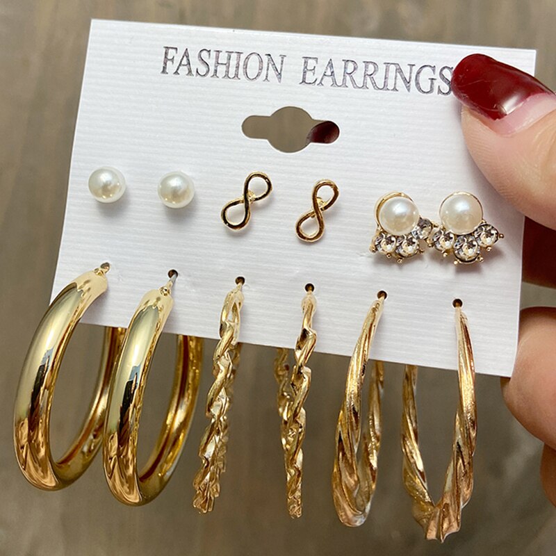 sengpan christmas gift ideas valentines day gifts for her Fashion Vintage Butterfly Earring Set For Women Girls elephant Snake Heart Jewelry Circle Pearl Long Dangle Earrings