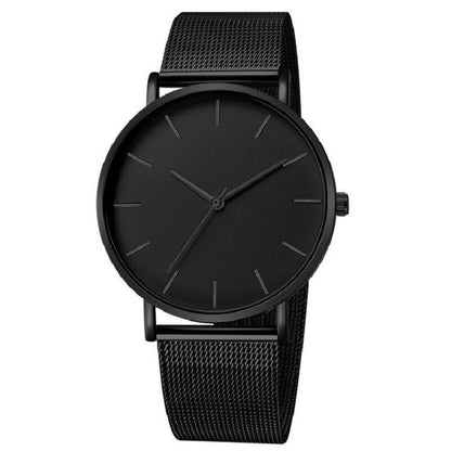 sengpan Christmas wishlist Minimalist men's quartz watch, ultra-thin timer, simple, business, stainless steel mesh belt