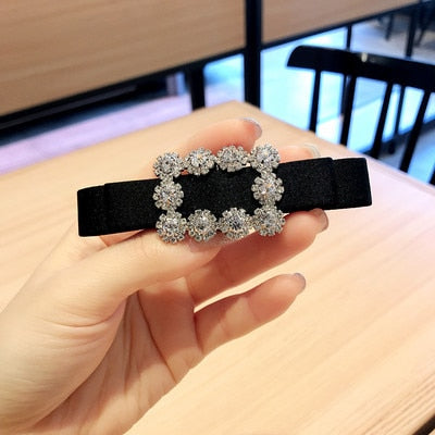 sengpan Barrette For Women Girl Rhinestone Crystal Pearl Big Hair Clip Hairpin Bow Knot Geometric Flower Head Accessories Wholesale