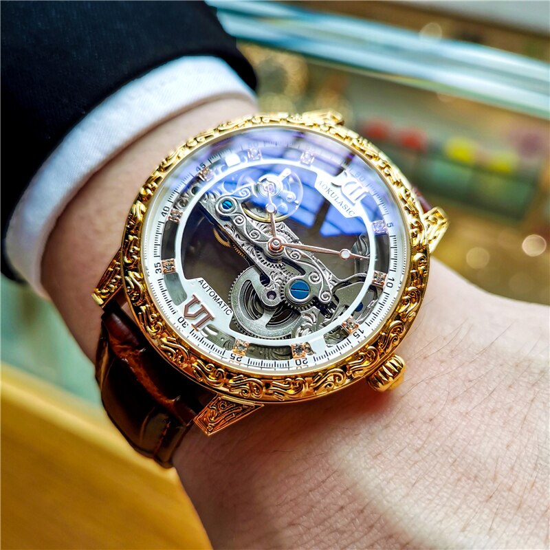 sengpan christmas wishlist gifts hot sale new Classic Design Automatic Wristwatch Men's Mechanical Hollow Business Watches Waterproof Fashion Luxury Relojes Hombre