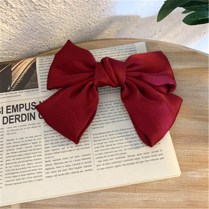 sengpan Women Girl Big Bow knot Tie Barrette Hair clips Hairpins Bands Fabric Fashion Korean Lady Head wear Accessories Wholesale Gifts