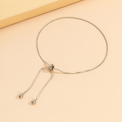 sengpan Adjustable Chain Anklet Bracelet for Women Vintage Fashion Simple Thin Chain Anklet Female Foot Beach Jewelry Gift