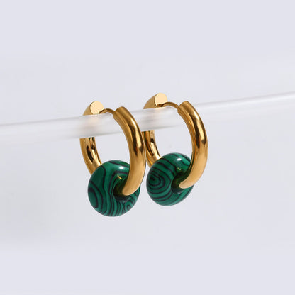 sengpan New Korean Statement Earrings for Women Green Acrylic Round Square Geometric Dangle Drop Earring Brincos Fashion