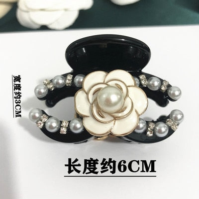 sengpan Acetate Camellia Hair Claw Clip Clamp For Women Girl Flower Handmade French Fashion Head Accessories Mujer Wholesale