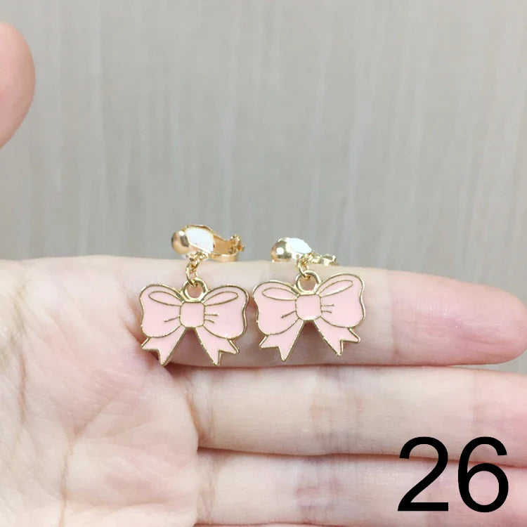 sengpan Child Blue Starfish Ear Clip Earrings Kids Cartoon Fashion No Piercing Ear Rings For Kids Gift Jewelry Korean Ear Clip Girls