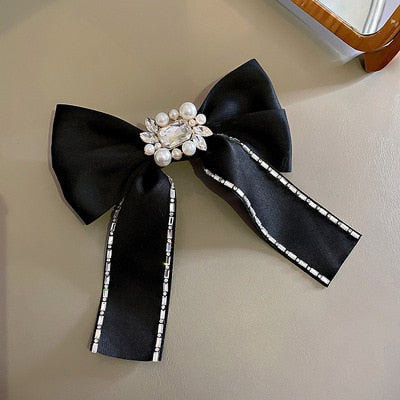 sengpan Barrette For Women Girl Rhinestone Crystal Pearl Big Hair Clip Hairpin Bow Knot Geometric Flower Head Accessories Wholesale