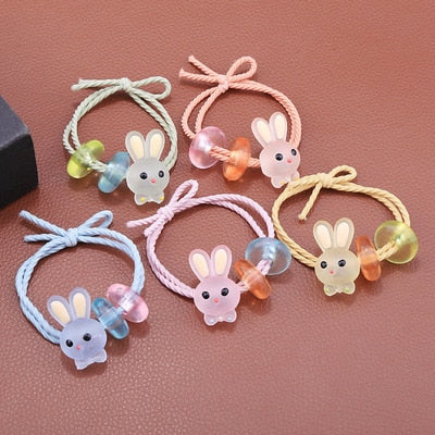 sengpan Women Hair Tie Elastic Rubber Band Girl Acrylic Bear Korean Scrunchies Head Accessories Handmade Wholesale Dropshipping