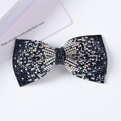 sengpan Barrette for Women Girl Rhinestone Crystal Big Bow Knot Hair Clip Hairpin Geometric Accessories Wholesale