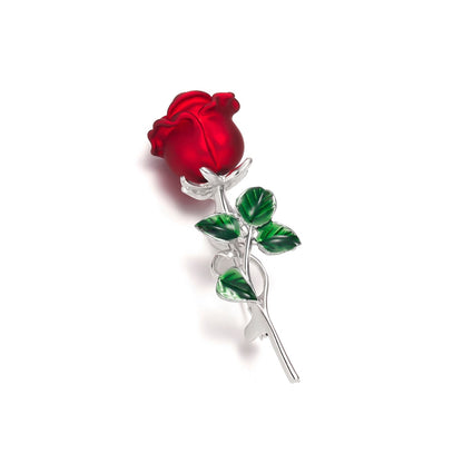 sengpan Plant Flower Enamel Brooch Retro Maple Leaf Daisy Tulip Bouquet Basket Bell Orchid Rose Flower Lapel Pins Wedding Jewelry