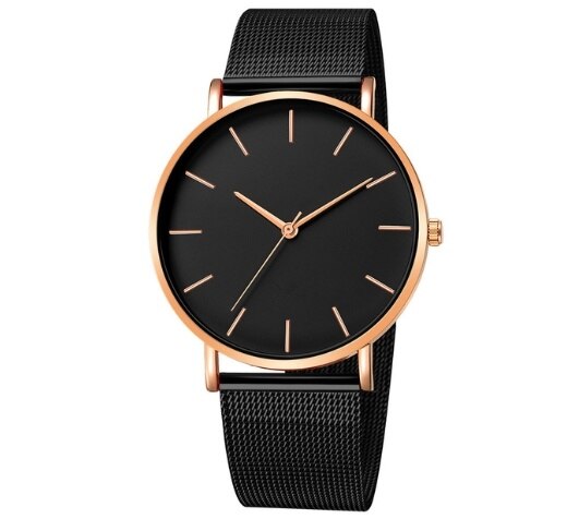 sengpan Christmas wishlist Minimalist men's quartz watch, ultra-thin timer, simple, business, stainless steel mesh belt