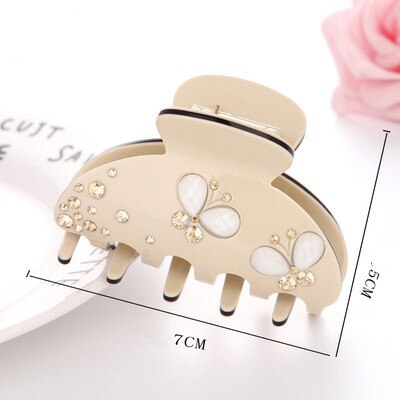 sengpan Acetate Camellia Hair Claw Clip Clamp For Women Girl Flower Handmade French Fashion Head Accessories Mujer Wholesale