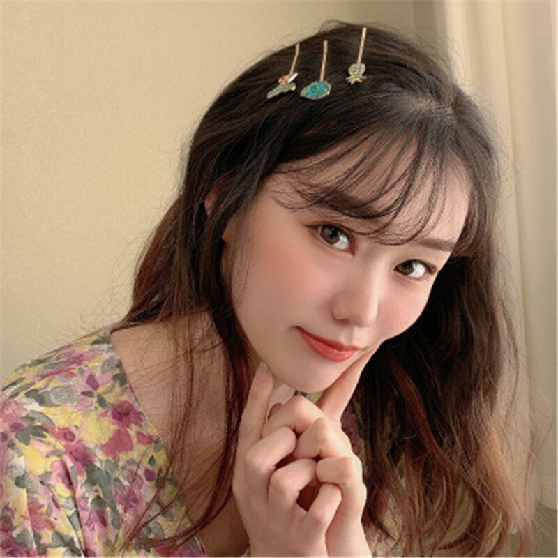 sengpan Christmas gifts for her Hair Grip Clip Sets Hairpin For Women Girl Rhinestone Fruits Plants Korean Handmade Fashion Head Accessories Mujer