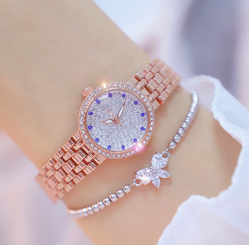 sengpan watches on sale clearance Bee Sister Diamond Quartz Luxury Brand Bracelet Watches Woman Rose Gold Ladies Steel Waterproof Wrist watch Crystal unique