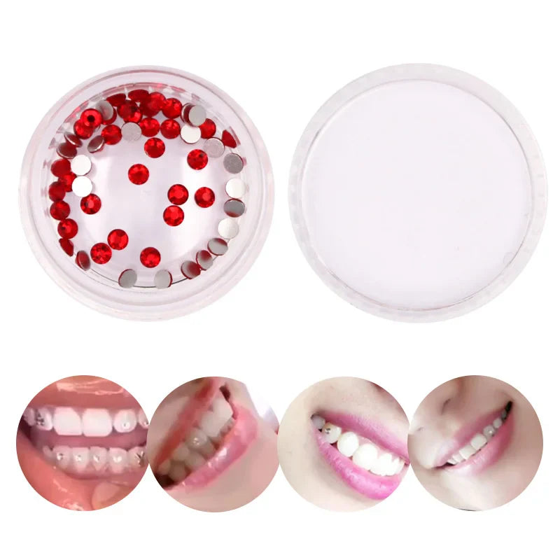 sengpan 3/4/50pcs Dental Diamond Crystal Teeth Whitening Studs Acrylic Tooth Ornaments Tooth Gems Jewelry Tooth Decoration Material