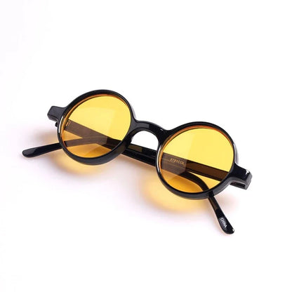 sengpan Colorful steampunk round sunglasses women men 2024 yellow green blue orange red sun glasses retro oculos de sol feminino uv400