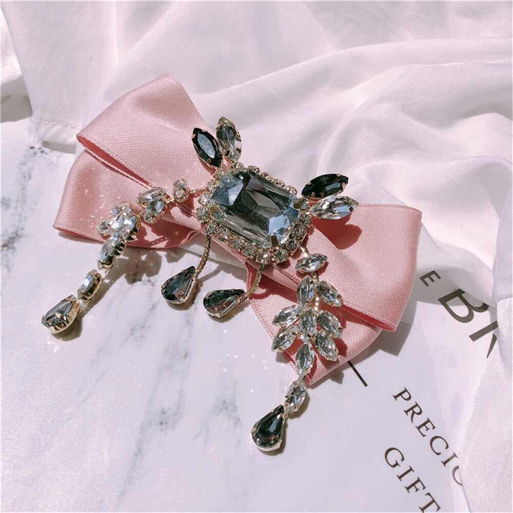 sengpan Barrette For Women Girl Rhinestone Crystal Pearl Big Hair Clip Hairpin Bow Knot Geometric Flower Head Accessories Wholesale