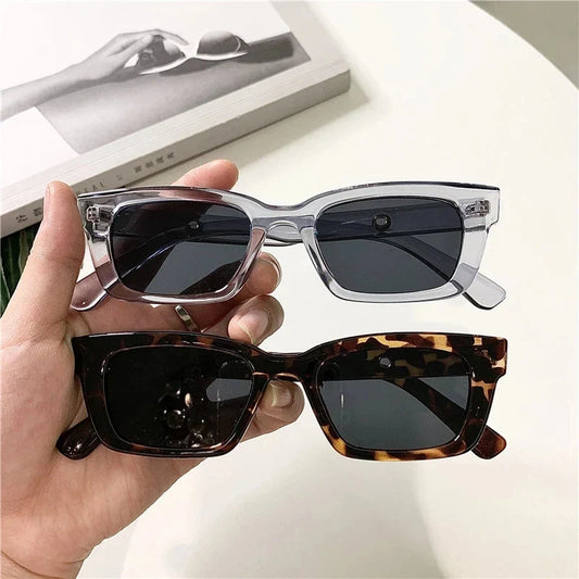 sengpan 2024 New Women Rectangle Vintage Sunglasses Brand Designer Retro Points Sun Glasses Female Lady Eyeglass Cat Eye Driver Goggles