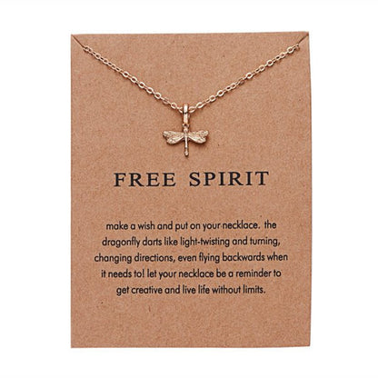 sengpan Christmas gifts ideas Gold Color Clavicle Chain Pendant Necklace for Women Hummingbird Heart Flower Animal Pearl Choker Party Girls Jewelry Gifts New