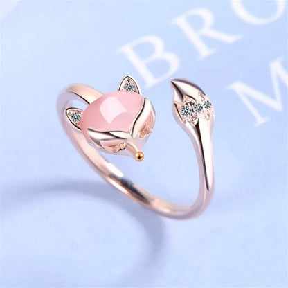 sengpan Korean Daisy Flower Elegant Opening Rings Women Adjustable Wedding Party Engagement Finger Rings Statement Jewelry Gift