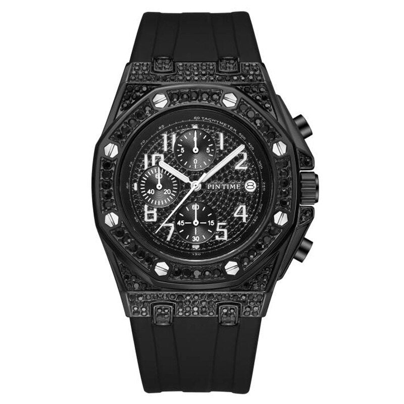 sengpan Christmas wishlist Mens Watches Top Brand Luxury Chronograph Watch Men Diamond Military Sport Wristwatch Male Clock Hip Hop Reloj Hombre