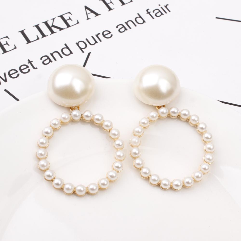 sengpan Christmas gifts ideas New Korean Simulated Pearl Long Tassel Drop Earrings Sweety Jewelry For Women Pendientes Gift Wedding Earrings