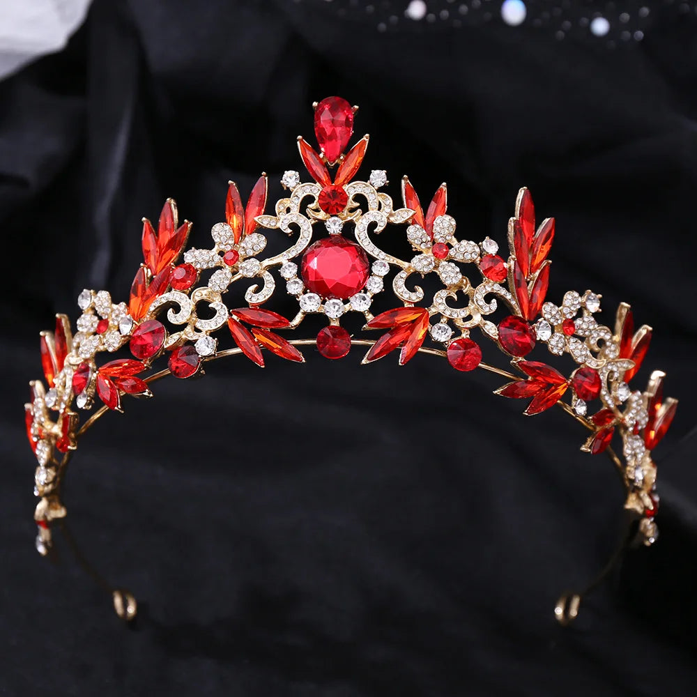 sengpan uxury Sparkling Crystal Bridal Hair Accessories Tiaras Big Diadem Crowns Girls Wedding Party Fashion Design Woman Ornaments