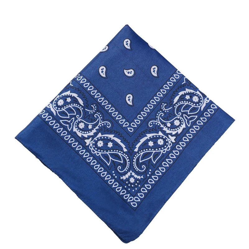 sengpan  Fashion Women Bandana Scarf Girls Kids Punk Square Bandanas Headwear Bohemian Head Scarf Headbands Hair Accessories