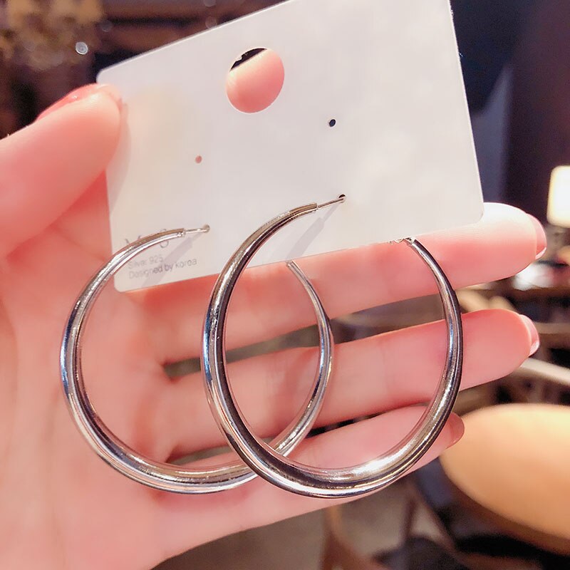 sengpan New style show face small high-end atmosphere decoration fashion women temperament personality exaggerated ear ring women