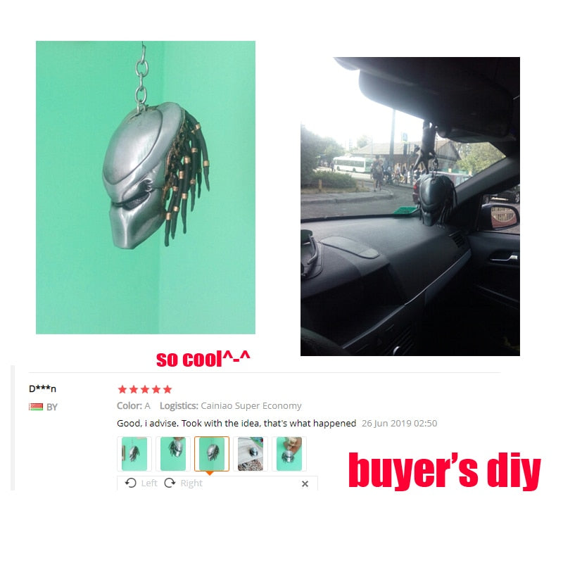 sengpan christmas wishlist gifts for her Alien Predator Keychain AVP Mask Key Rings for Bags Car Key Jewelry Chaveiro