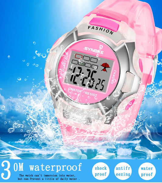 sengpan Christmas wishlist New Waterproof Children Watch Boys Girls LED Digital Sports Watches Plastic Kids Alarm Date Casual Watch Select Gift for kid W50