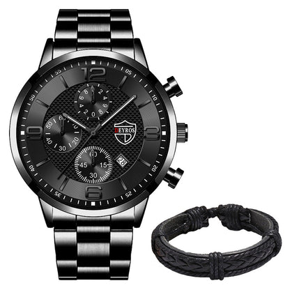 sengpan Christmas gifts ideas Mens Luxury Business Watches Stainless Steel Quartz Wrist Watch Male Sports Bracelet Calendar Luminous Clock relogio masculino