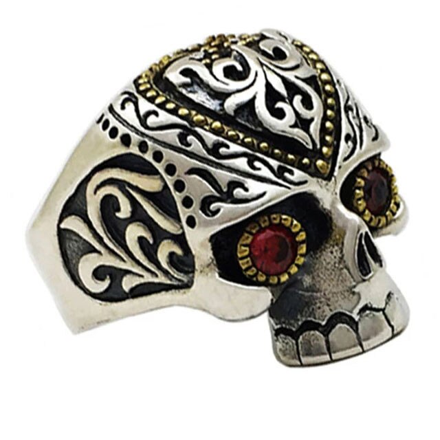 sengpan gifts for men Retro Men Multiple Skull Skull Rings Hip Hop Rock Punk Ghost Head Lady Locomotive Party Finger Jewelry Accessories