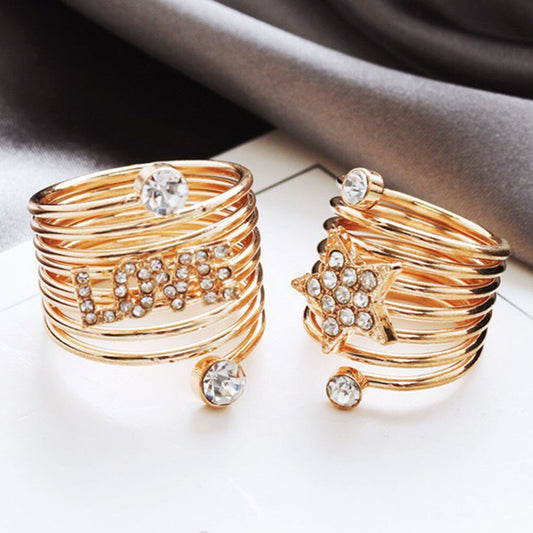 sengpan gifts for women trend star korea same style Rings  Women's ring jewelry Couple rings Gifts for the new year rings punk spring  rings