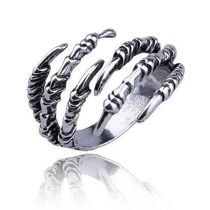 sengpan father's day gifts Evil Dragon Claw Stainless Steel Opening Men's Ring Punk Rock Hip Hop Personality Jewelry Cycling Boyfriend Gift