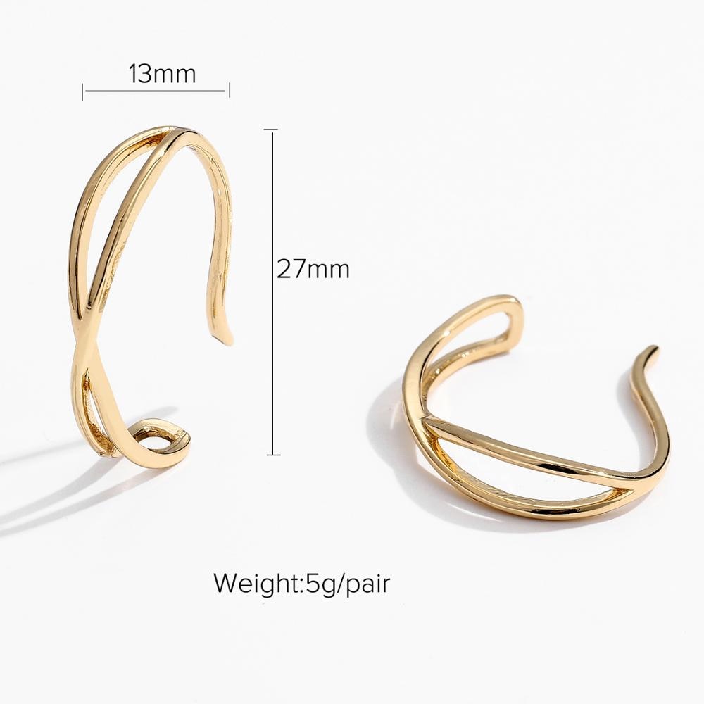 sengpan 22mm 29mm 50mm Huggie earrings Thick Gold Filled Brass Hoop Earrings Big large metal smooth earring Ladies Minimalist Jewelry