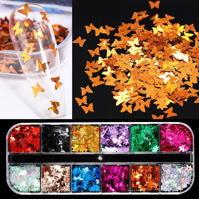 sengpan gifts for girls New 100x4cm Xmas Pattern for Nail Sticker 3D Snowflake Star Laser Glitter Christmas Nail Art Transfer Foils Stickers