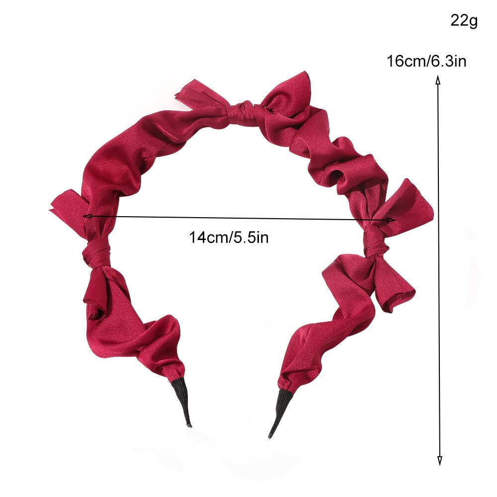 sengpan jewelry gifts for women hot sale new Spring and Summer Satin Bow Hair Ties Sweet Temperament Fine Edge Net Red Korean Wild Retro Hair Accessories Female Scrunchie