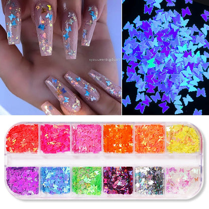 sengpan gifts for girls New 100x4cm Xmas Pattern for Nail Sticker 3D Snowflake Star Laser Glitter Christmas Nail Art Transfer Foils Stickers