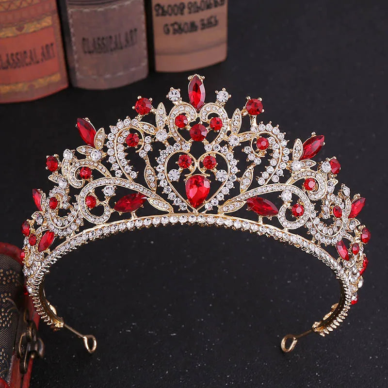 sengpan uxury Sparkling Crystal Bridal Hair Accessories Tiaras Big Diadem Crowns Girls Wedding Party Fashion Design Woman Ornaments