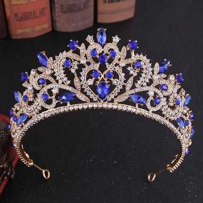 sengpan uxury Sparkling Crystal Bridal Hair Accessories Tiaras Big Diadem Crowns Girls Wedding Party Fashion Design Woman Ornaments