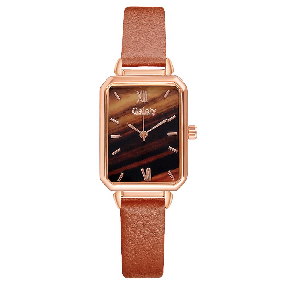 sengpan Christmas wishlist  Gaiety Brand Women Watches Fashion Square Ladies Quartz Watch Bracelet Set Green Dial Simple Rose Gold Mesh Luxury Women Watches