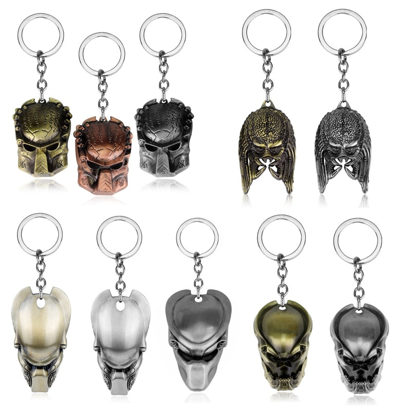 sengpan christmas wishlist gifts for her Alien Predator Keychain AVP Mask Key Rings for Bags Car Key Jewelry Chaveiro