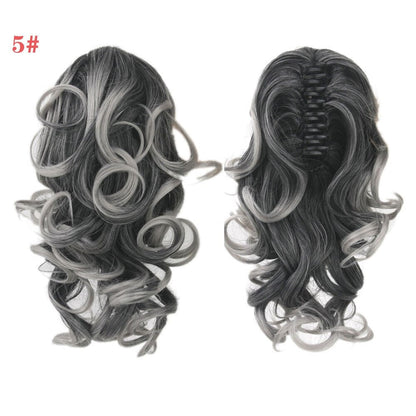 sengpan gifts for women New Women Drawstring Ponytail Hair Extension Doczepiane Wlos Fake Hairs Grey Nep Haar Postiche Cheveux Queue De Cheval